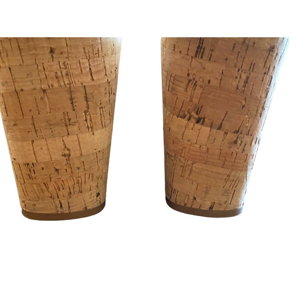 Vince Camuto Chaisen SNAKESKIN Leather Slide Platform Cork Wedge Size 9M Women - Picture 5 of 6